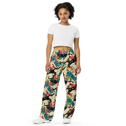 Astro Alley on a Wide-Leg Pants