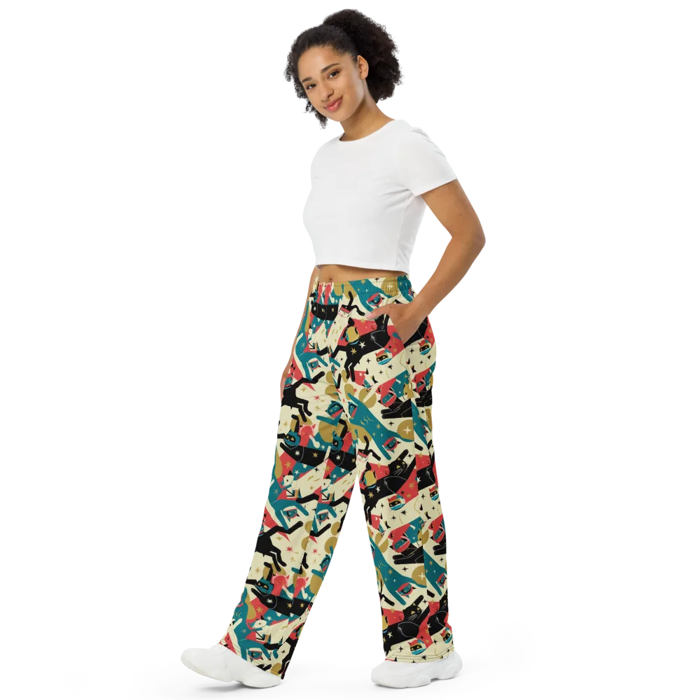 Astro Alley on Wide-Leg Pants — Left Front