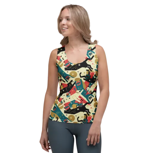 Astro Alley on a Women's Tank Top