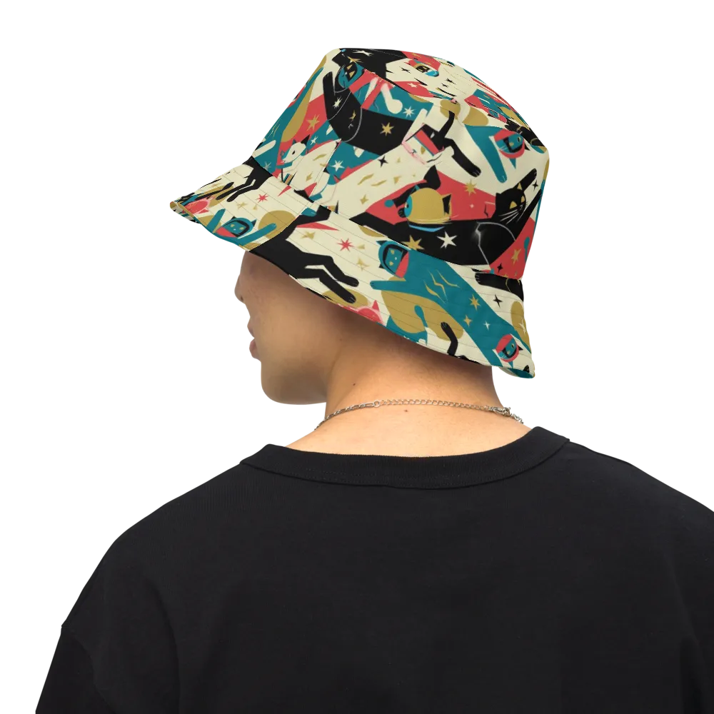Astro Alley on Reversible Bucket Hat — Back Inside