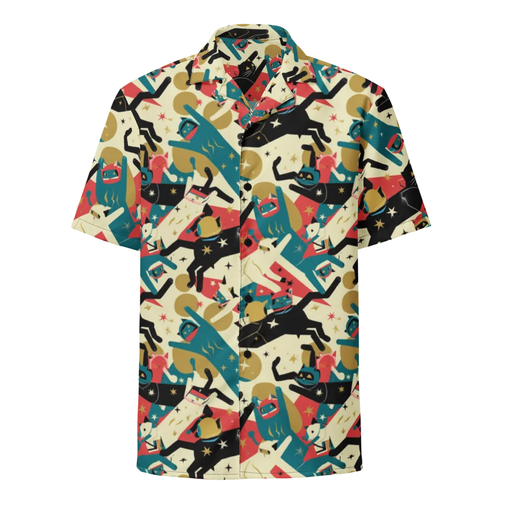 Astro Alley on Button Shirt — Front