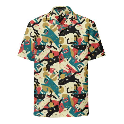 Astro Alley on a Button Shirt