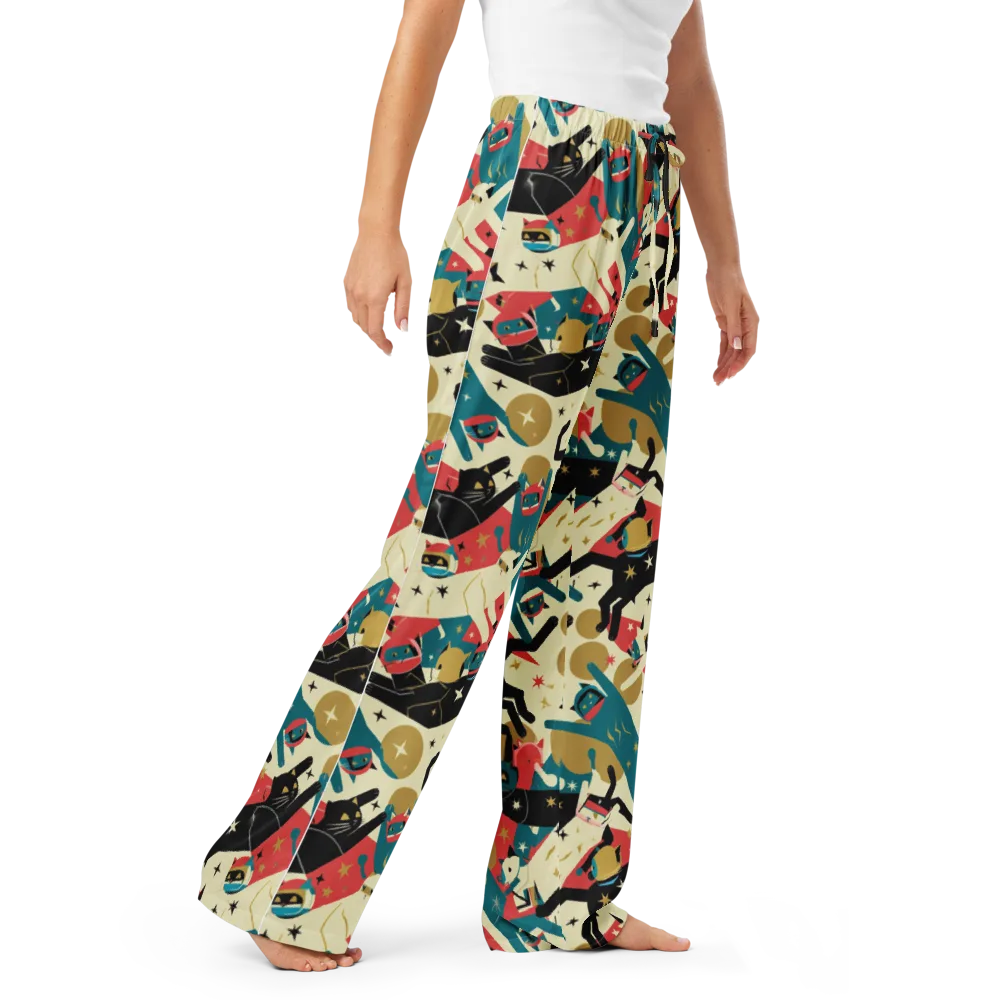 Astro Alley on Women's Pajama Pants — Right Front