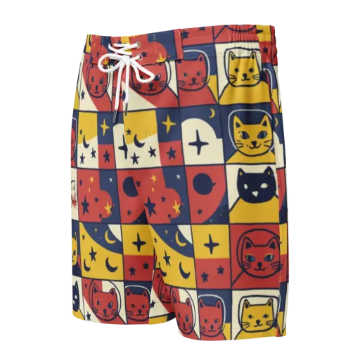 Astro Whiskers on a Men's Board Shorts