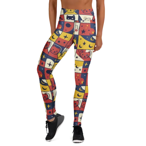 Astro Whiskers on a Yoga Leggings