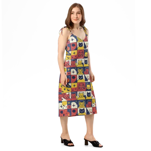 Astro Whiskers on a Slip Dress