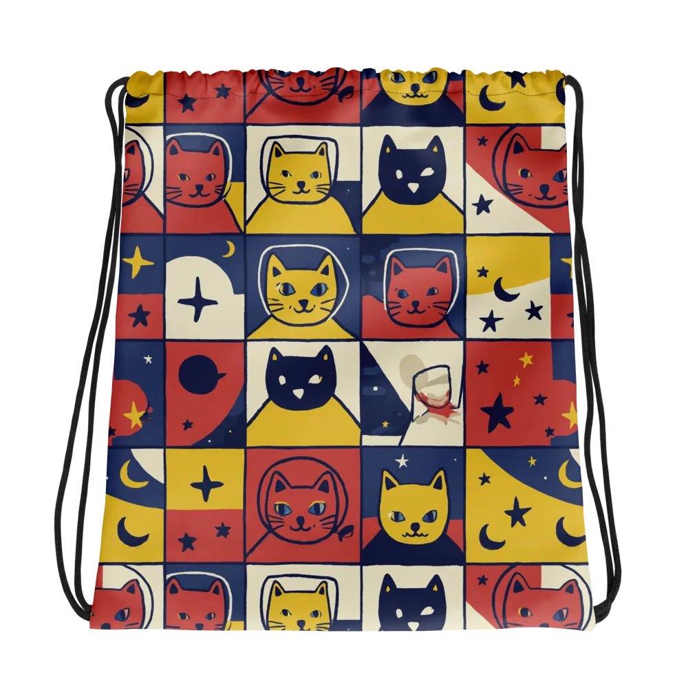Astro Whiskers on Drawstring Bag — Photo