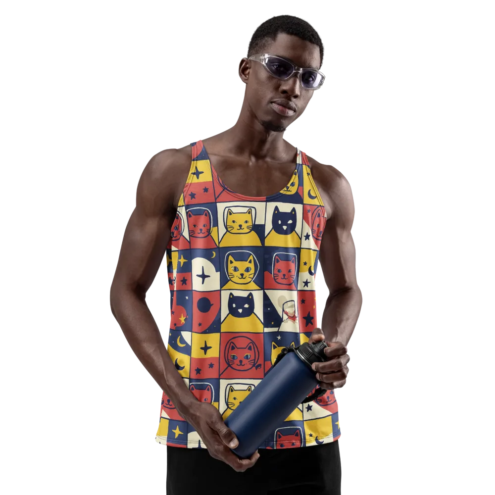 Astro Whiskers on Men's Tank Top — Front