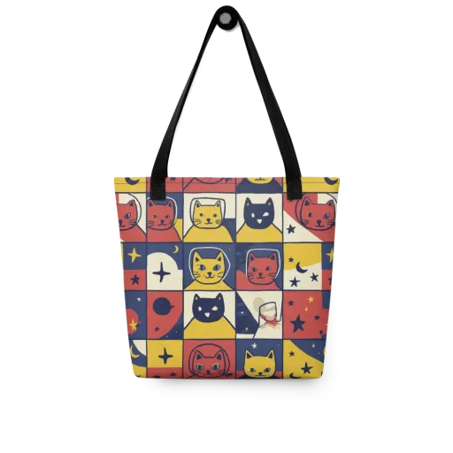 Astro Whiskers on a Tote Bag