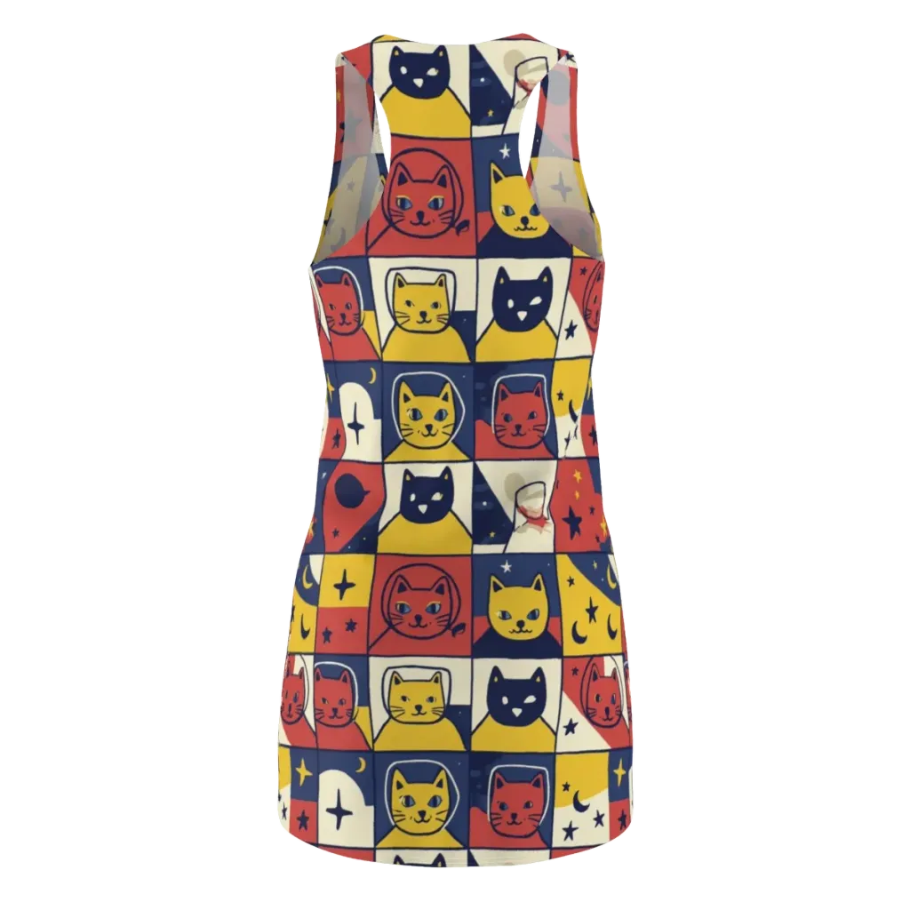 Astro Whiskers on Racerback Dress — Back