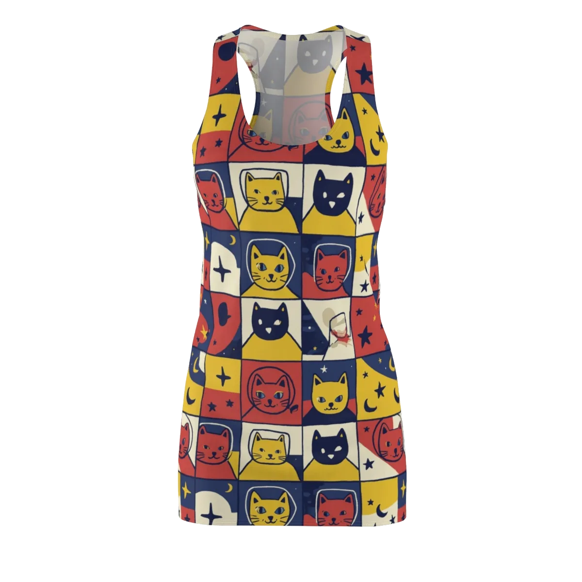 Astro Whiskers on Racerback Dress — Front