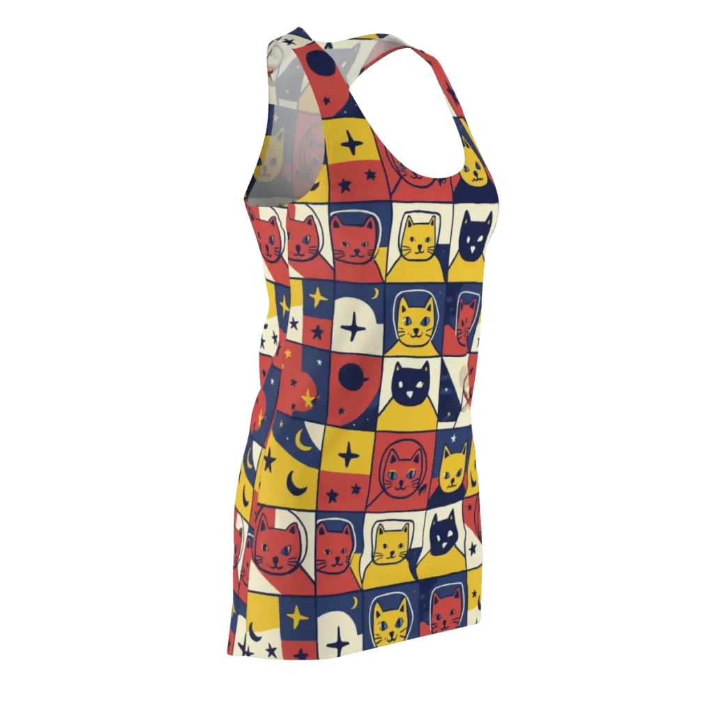 Astro Whiskers on Racerback Dress — Front Side