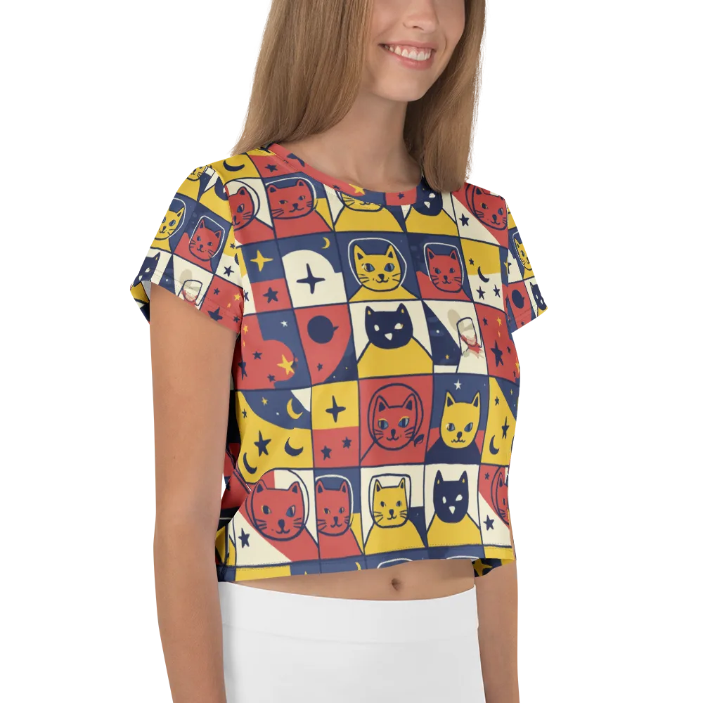 Astro Whiskers on Crop Tee — Right