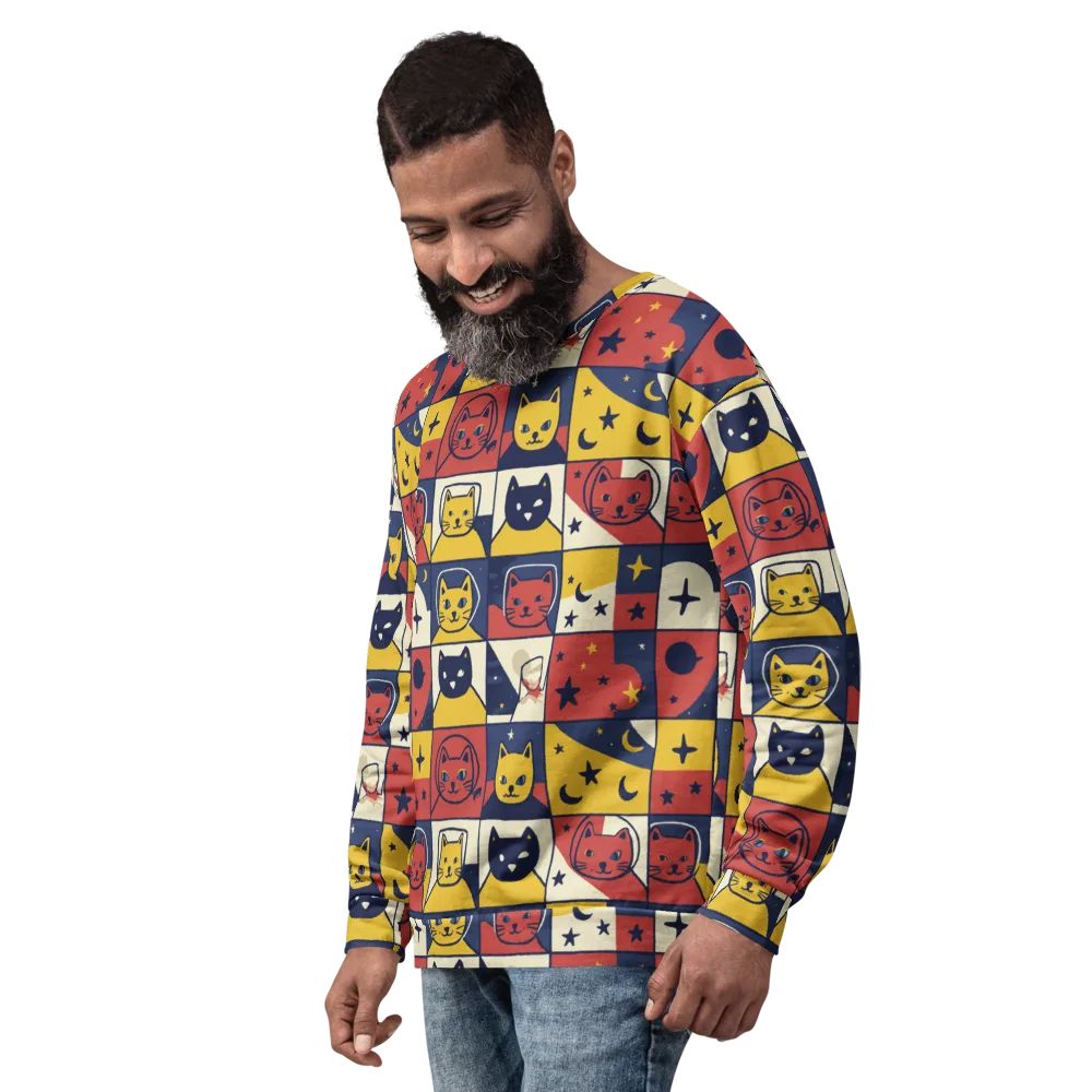 Astro Whiskers on Sweatshirt — Left Front