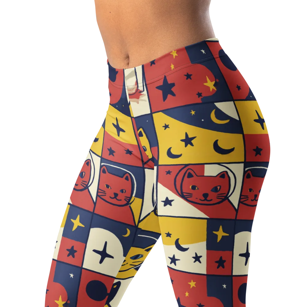 Astro Whiskers on Leggings — Left Front