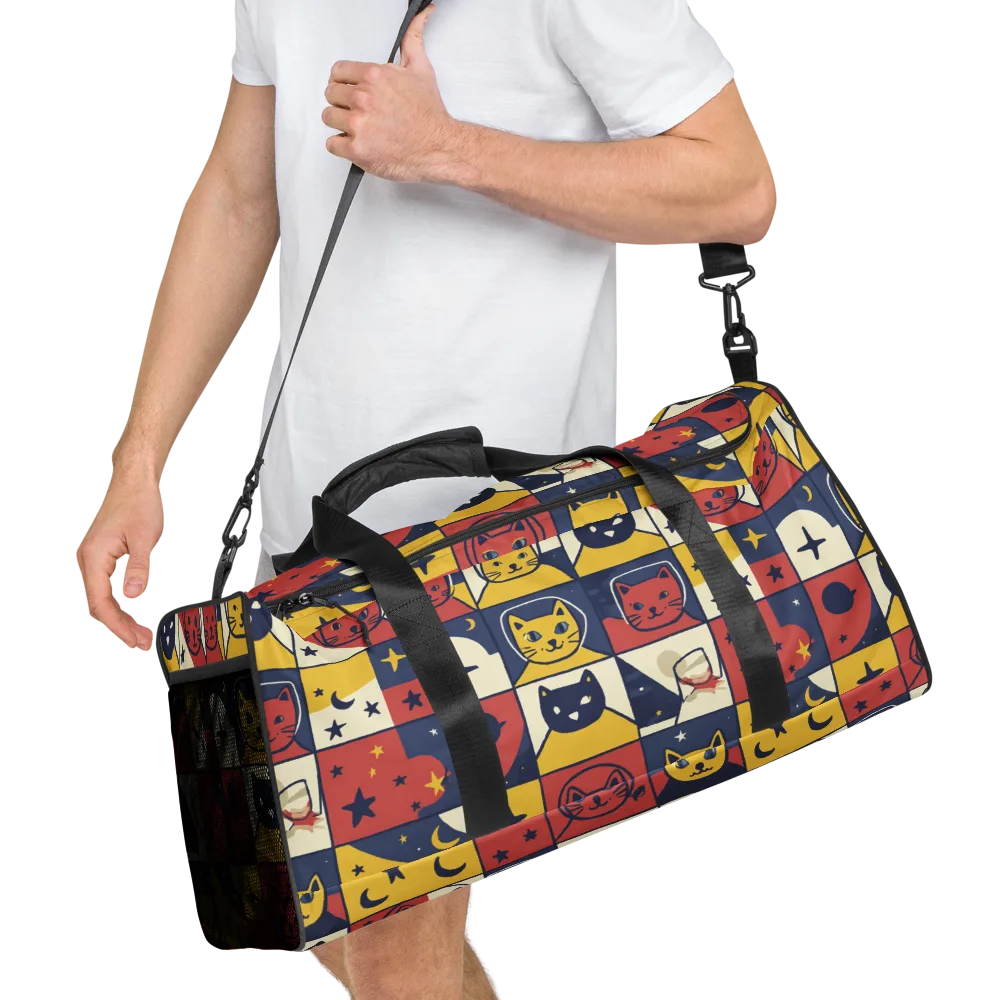 Astro Whiskers on Duffle Bag — Right Front