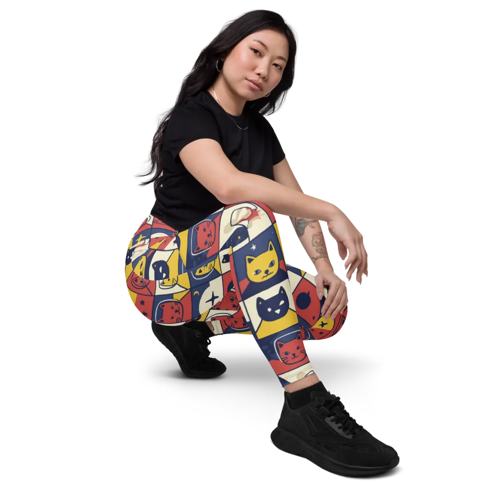 Astro Whiskers on Leggings with Pockets — Right Front