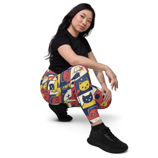 Astro Whiskers on a Leggings with Pockets