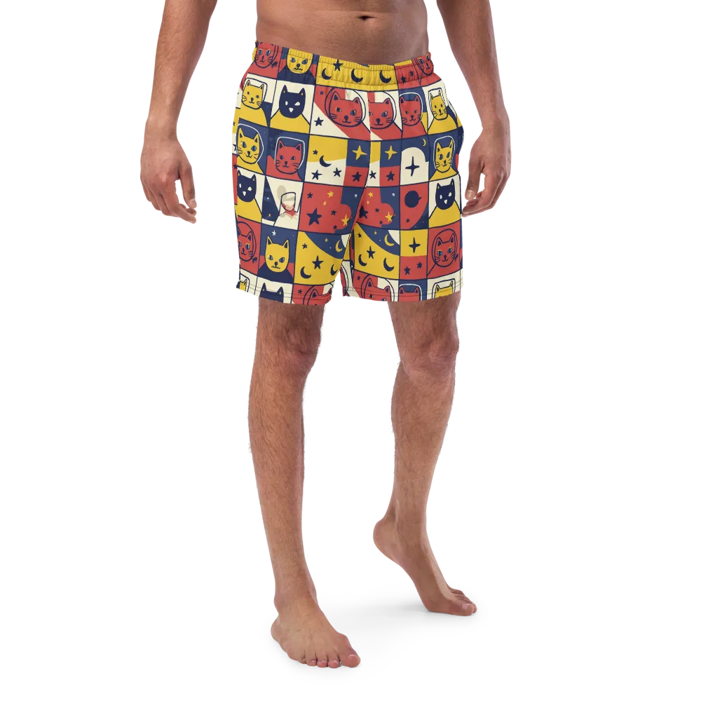 Astro Whiskers on Swim Trunks — Front