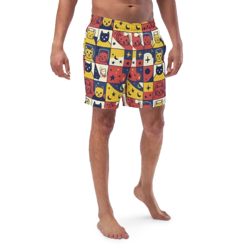 Astro Whiskers on a Swim Trunks