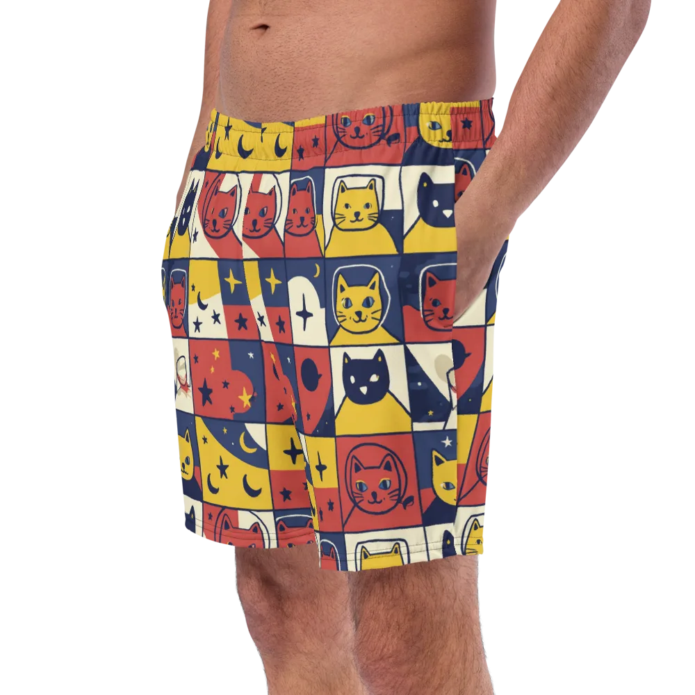 Astro Whiskers on Swim Trunks — Left Front