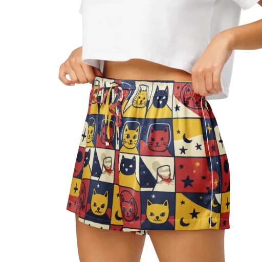 Astro Whiskers on a Women's Pajama Shorts