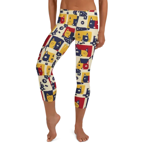 Cat’s Pajama Parade on a Capri Leggings