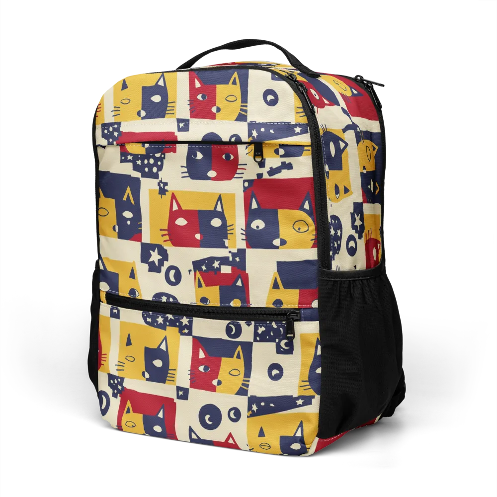 Cat’s Pajama Parade on Utility Backpack — Left Front