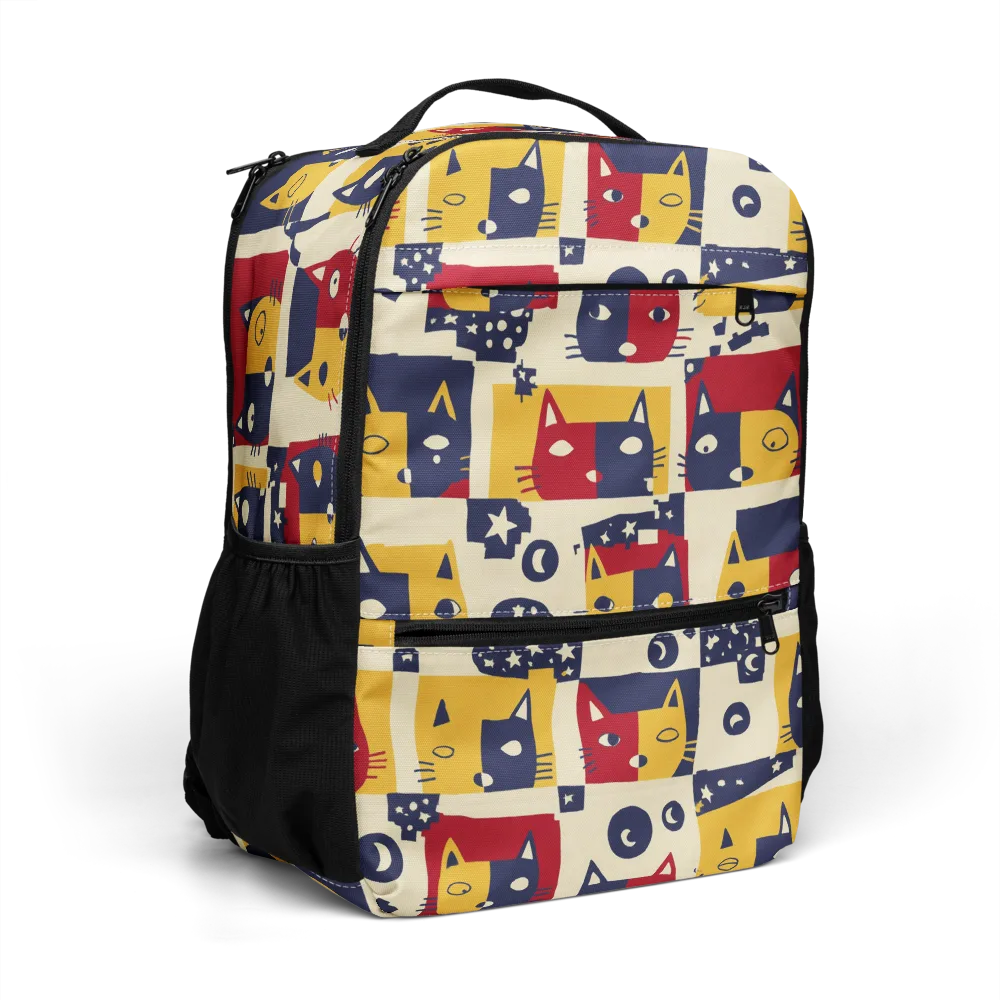 Cat’s Pajama Parade on Utility Backpack — Right Front