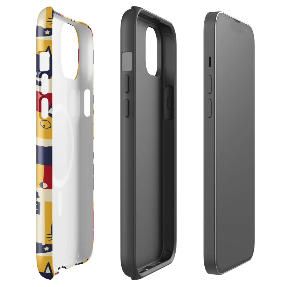 Cat’s Pajama Parade on MagSafe Tough Case for iPhone® — Front