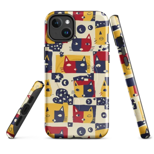 Cat’s Pajama Parade on a MagSafe Tough Case for iPhone®