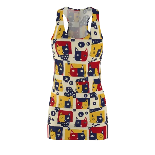 Cat’s Pajama Parade on a Racerback Dress