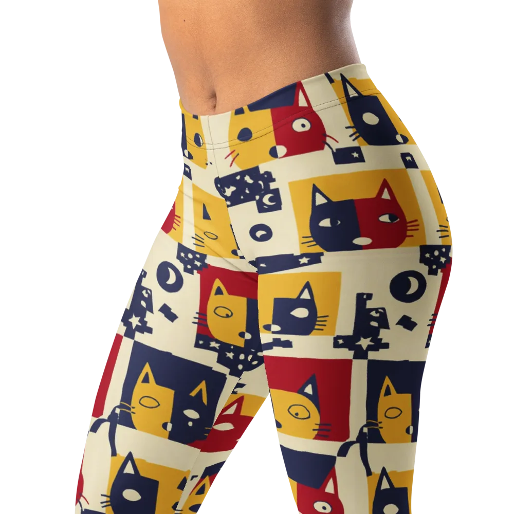 Cat’s Pajama Parade on Leggings — Left Front