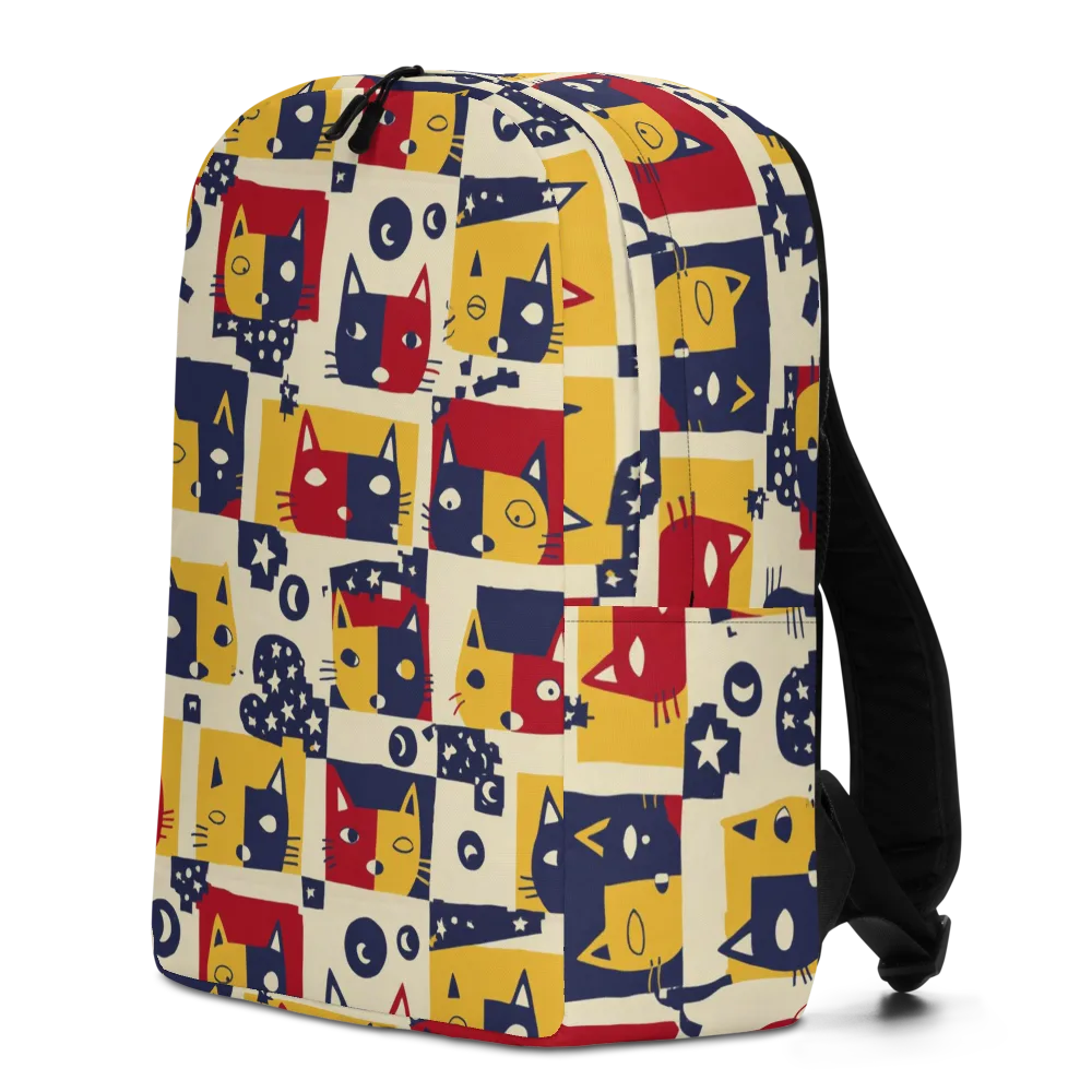 Cat’s Pajama Parade on Minimalist Backpack — Left