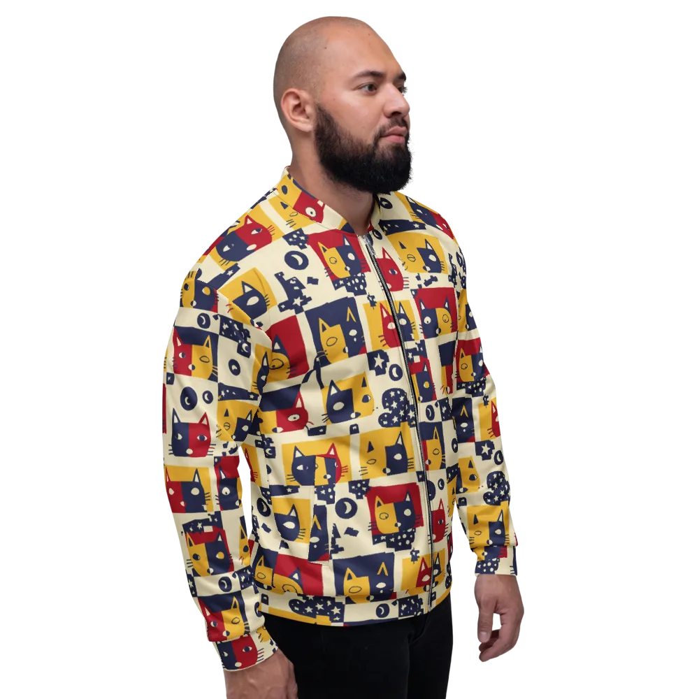 Cat’s Pajama Parade on Bomber Jacket — Right