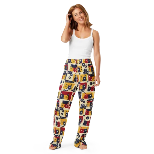 Cat’s Pajama Parade on a Women's Pajama Pants