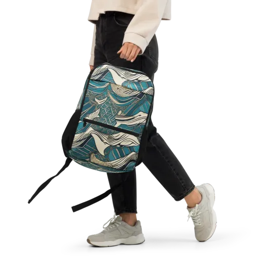 Teal Undertow on a Utility Backpack