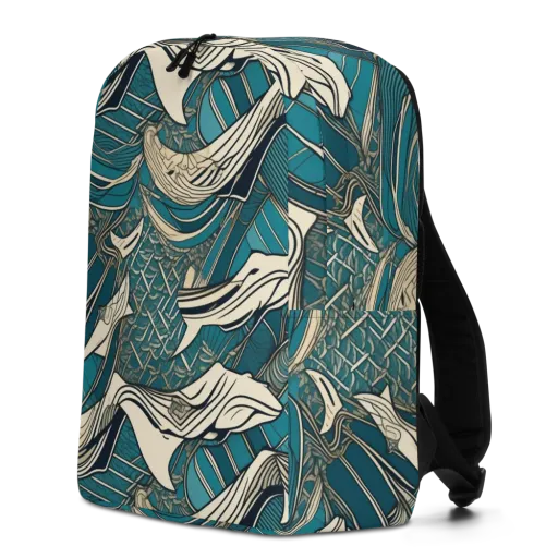 Teal Undertow on a Minimalist Backpack
