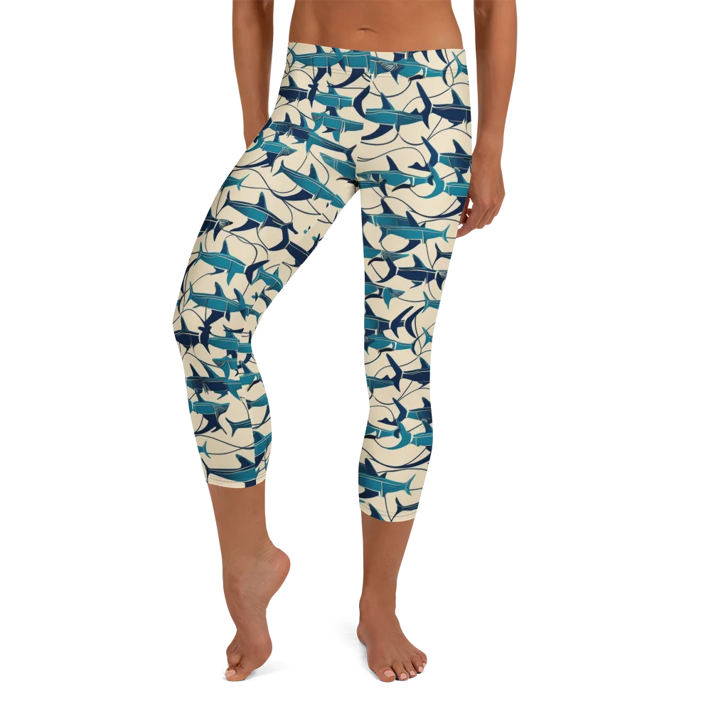 Tidal Squadron on Capri Leggings — Front