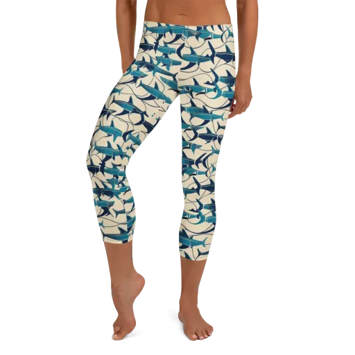 Tidal Squadron on a Capri Leggings