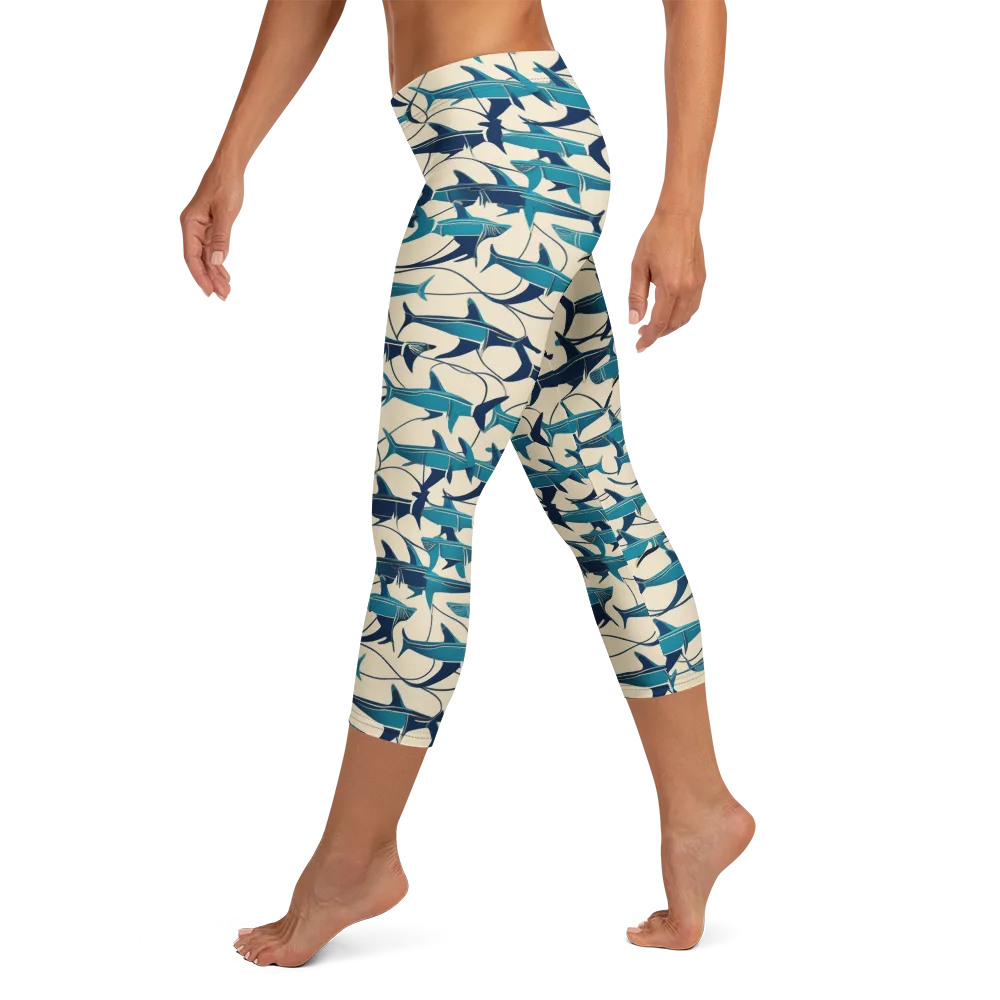 Tidal Squadron on Capri Leggings — Left