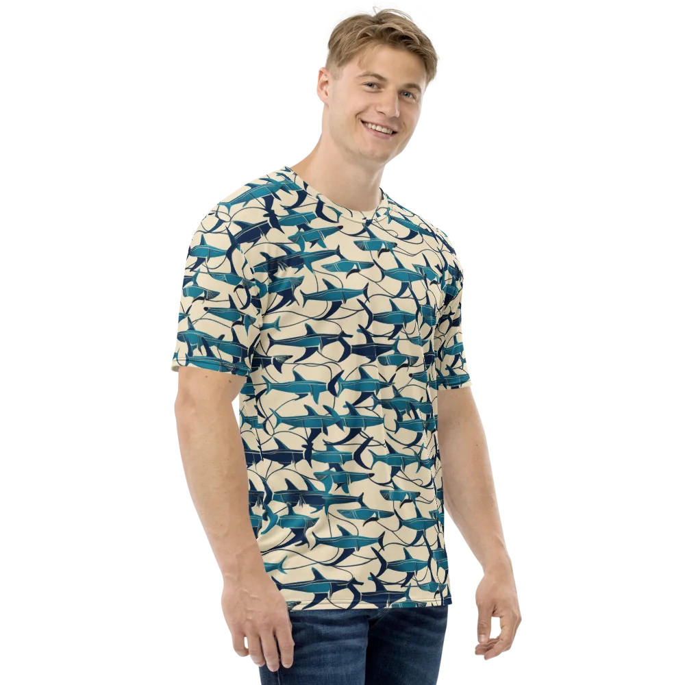 Tidal Squadron on Men's Crew Neck T-Shirt — Right
