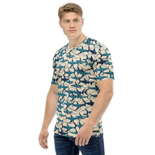 Tidal Squadron on a Men's Crew Neck T-Shirt