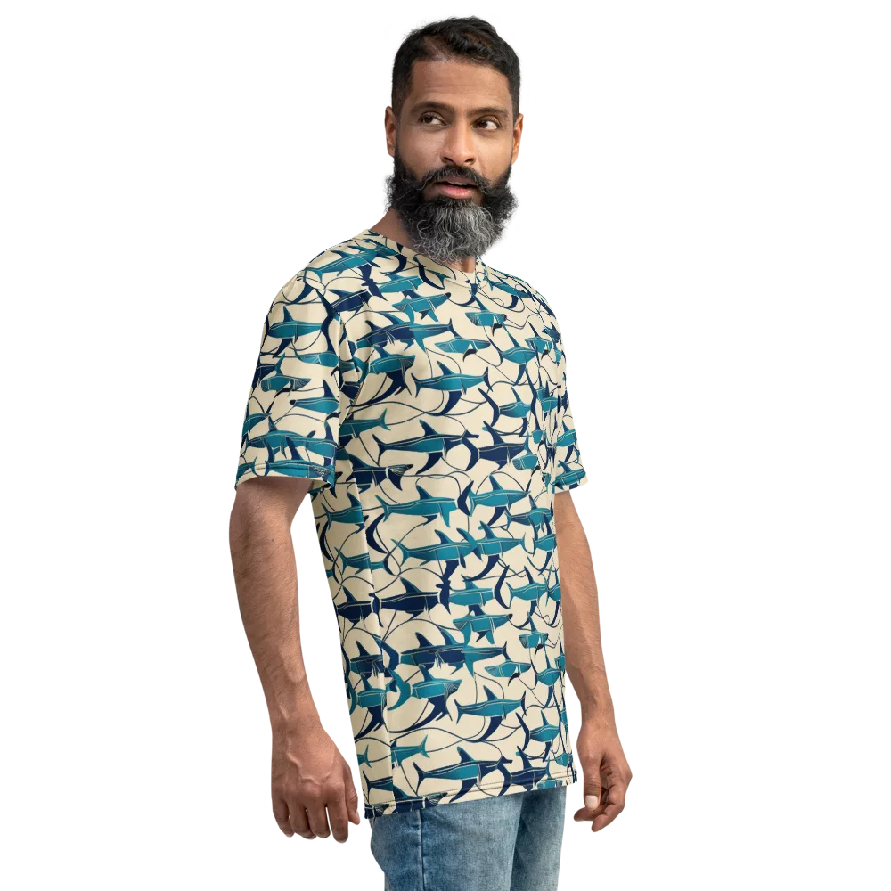 Tidal Squadron on Men's Crew Neck T-Shirt — Right