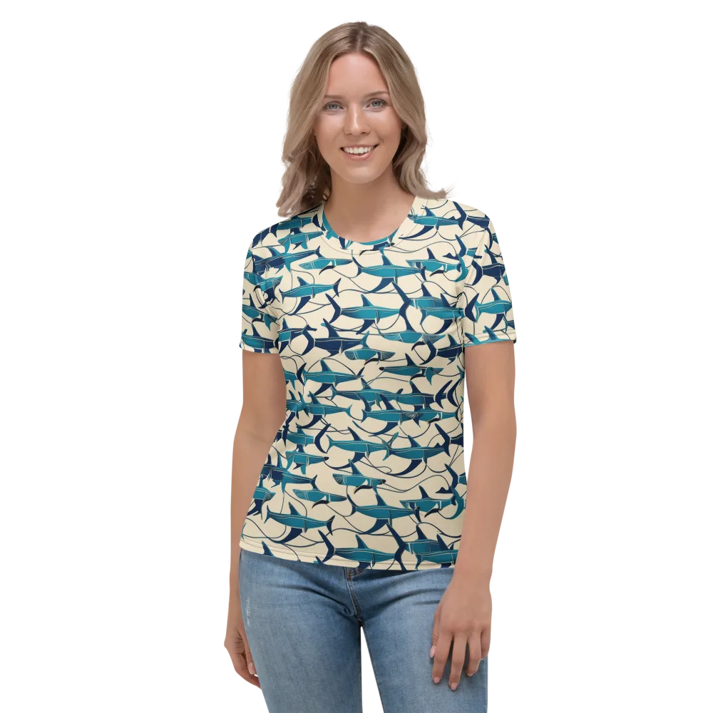 Tidal Squadron on Women's Crew Neck T-Shirt — Front