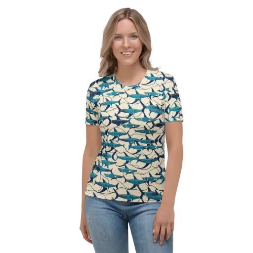 Tidal Squadron on a Women's Crew Neck T-Shirt