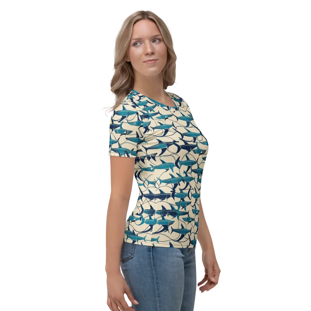 Tidal Squadron on Women's Crew Neck T-Shirt — Right