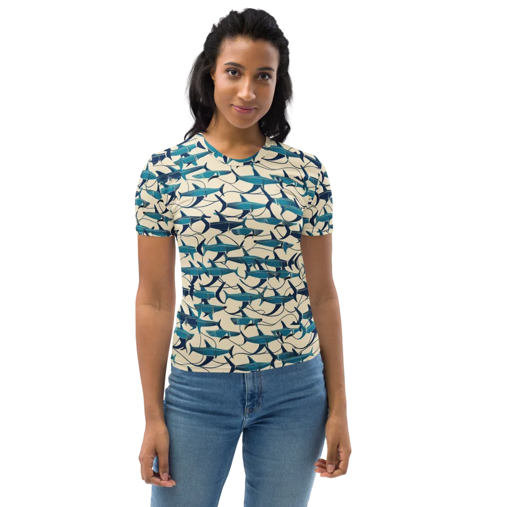 Tidal Squadron on Women's Crew Neck T-Shirt — Front