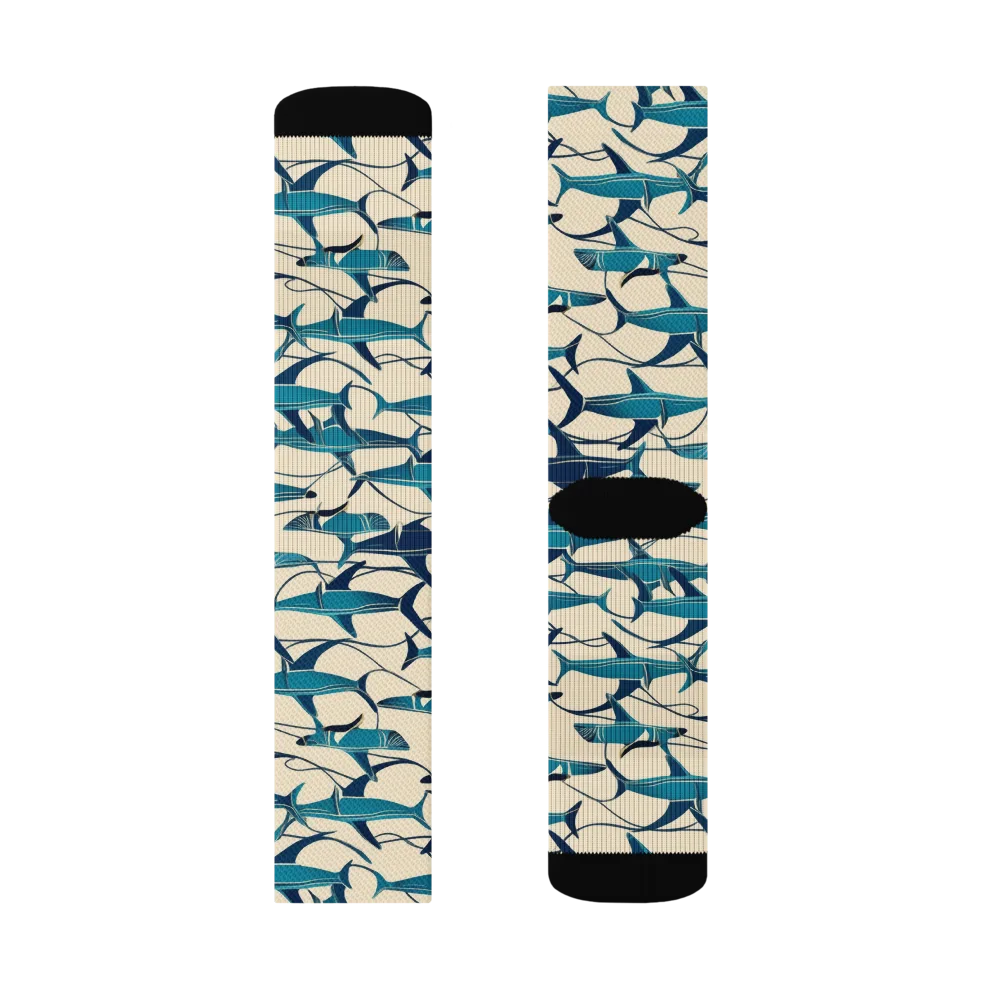 Tidal Squadron on Socks — Right Sock