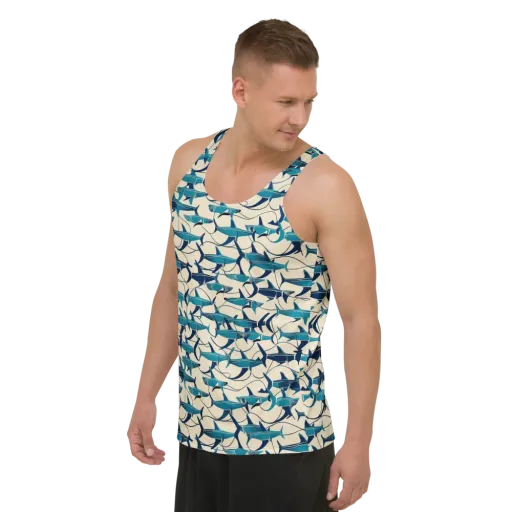 Tidal Squadron on a Men's Tank Top